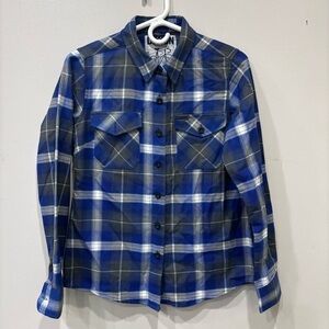 Dixxon Damen Ave Plaid Flannel Button Down Longsleeve Shirt Women’s Size Small